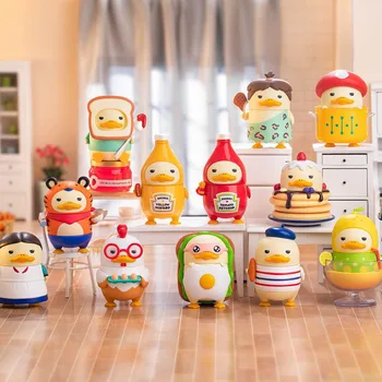 Kawaii DUCKOO iz serije Kitchen, figurice lutke, igračke, odličan kuhar, anime lik Duckoo, darove za djecu, igračke za ukrašavanje automobila