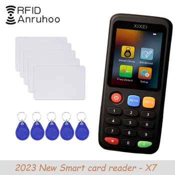 Novi Rfid Čitač pametnih kartica X7 125 khz aparat za Ikone 13,56 Mhz NFC Dekoder Umnažanje Ic Id Čip-Oznaka Klon Ntag213 215 Key Writer