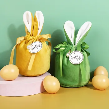 10 kom. Baršun uskrs šečera, poklon pakiranje slatka rabbit, torbe za tablete s rabbit, Валентинка, vjenčanje dekoracije za rođendan 2023